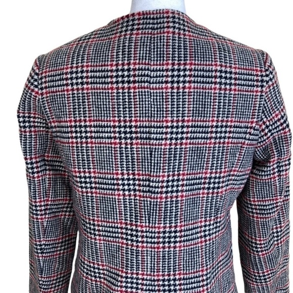 Appleseed’s Vintage Wool Blazer Buttonfront Houndstooth Jacket Classic Tailored - Picture 9 of 16